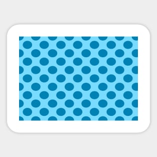 Blue Polka Dots - Seamless Pattern Sticker